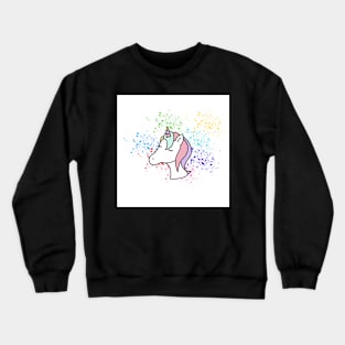 Pretty Female Unicorn Crewneck Sweatshirt